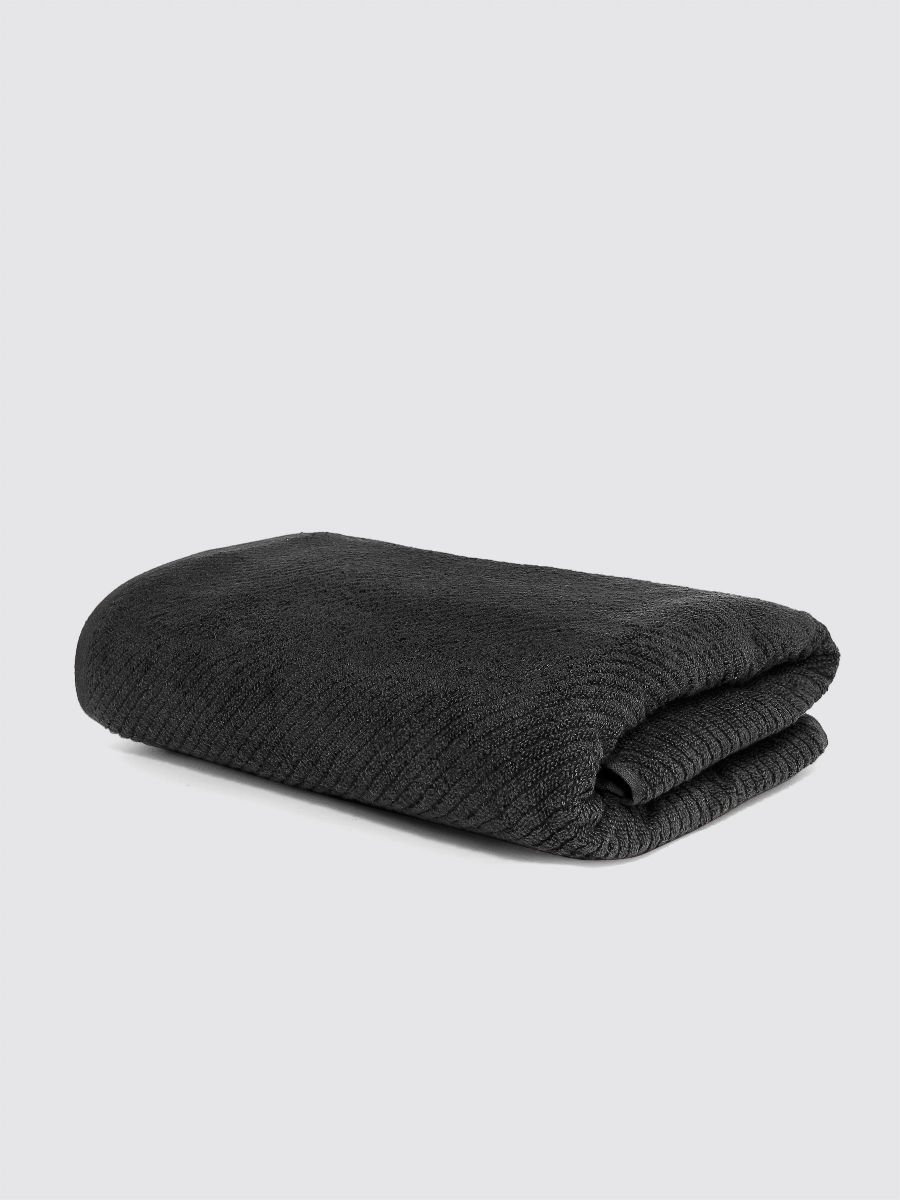 Black zero-twist cotton oversized bath sheet towel, pack of 1, 30x62 inches – additional view