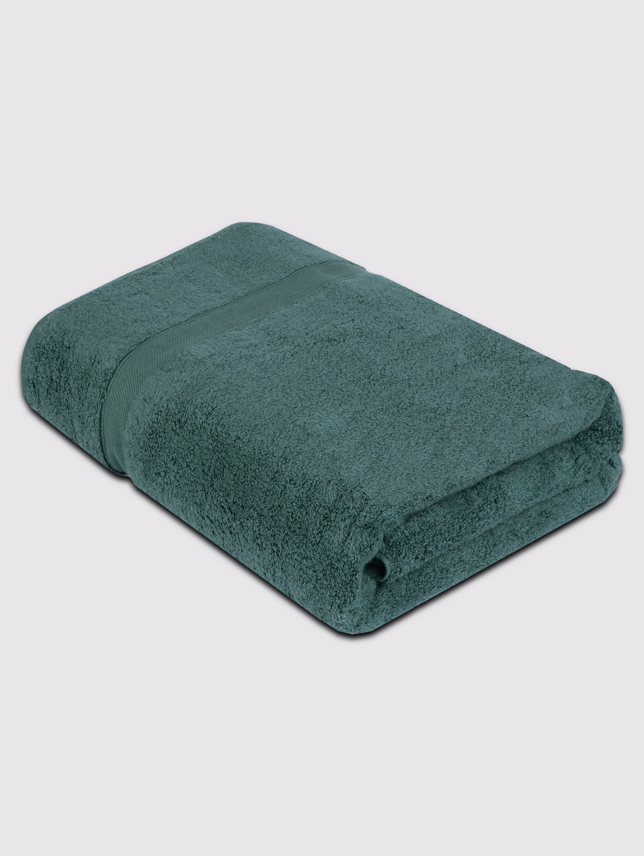 Green zero-twist cotton oversized bath sheet towel, pack of 1, 39x71 inches – additional view