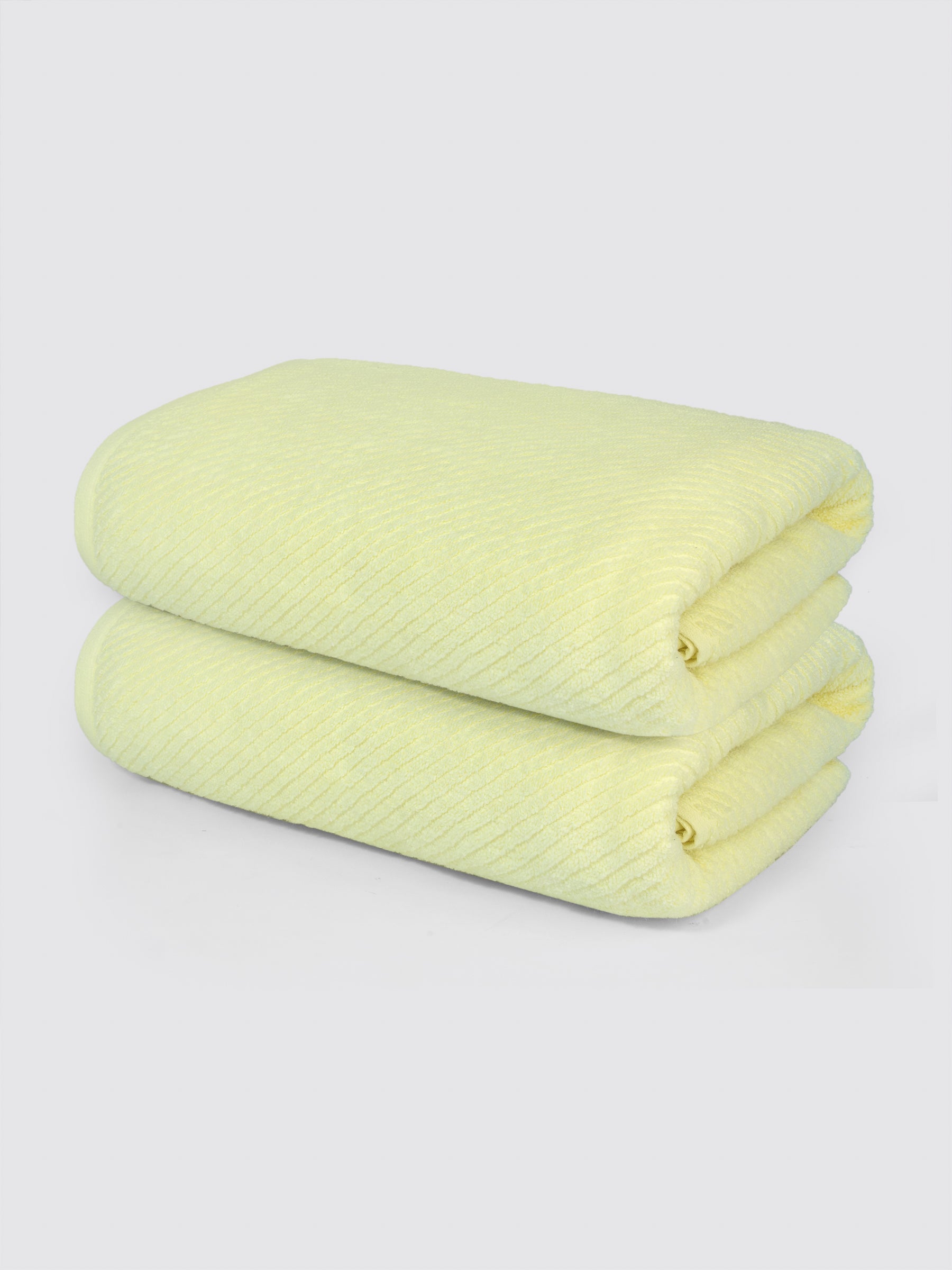 Lime zero-twist cotton oversized bath sheet towel, pack of 2, 30x62 inches – additional view