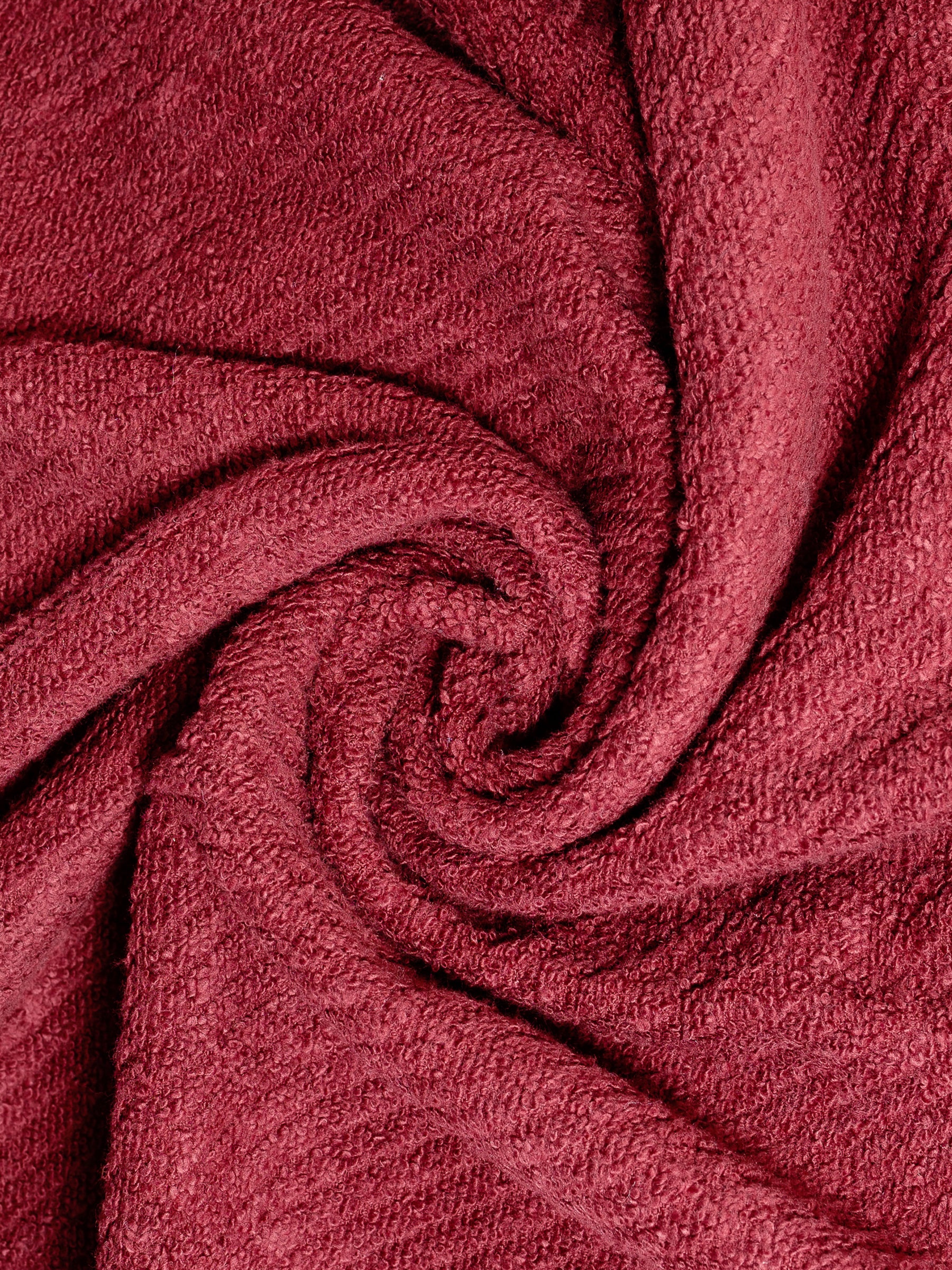 Maroon zero-twist cotton oversized bath sheet towel, 30x62 inches – main product view