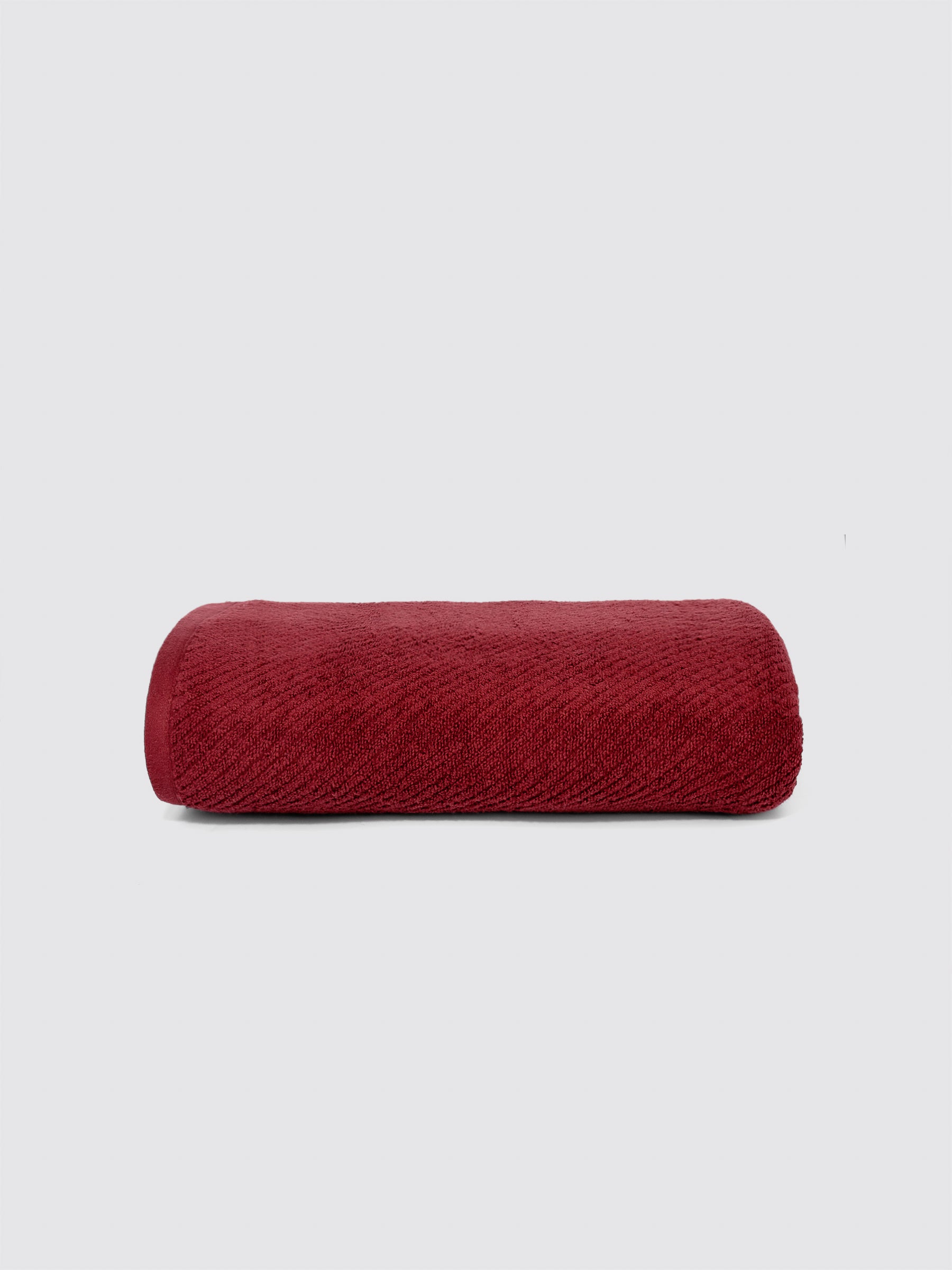 Maroon zero-twist cotton oversized bath sheet towel, pack of 1, 30x62 inches – main product view